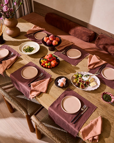 Hazelnut 100% French Flax Linen Napkins (Set of Four)