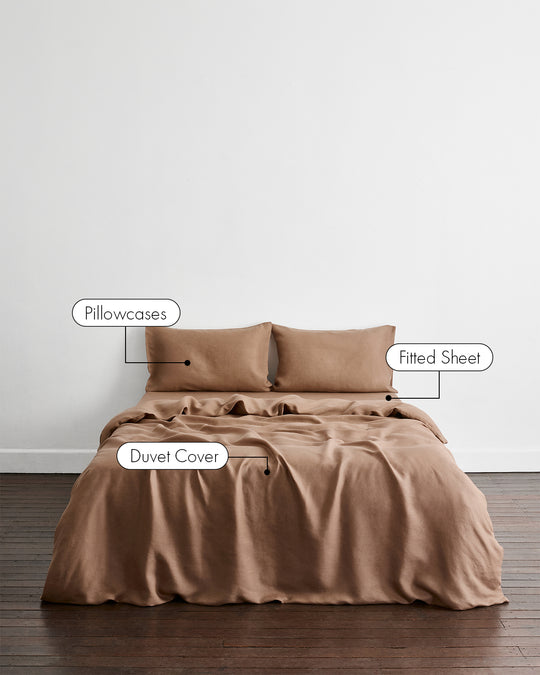 Portobello 100% French Flax Linen Bedding Set