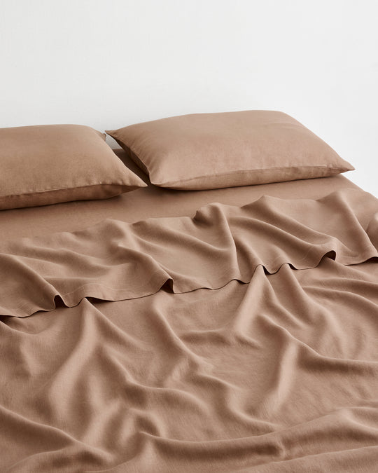 Portobello 100% French Flax Linen Flat Sheet