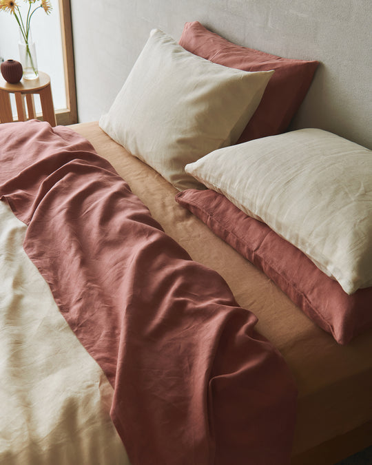 Crème 100% French Flax Linen Pillowcases (Set of Two)