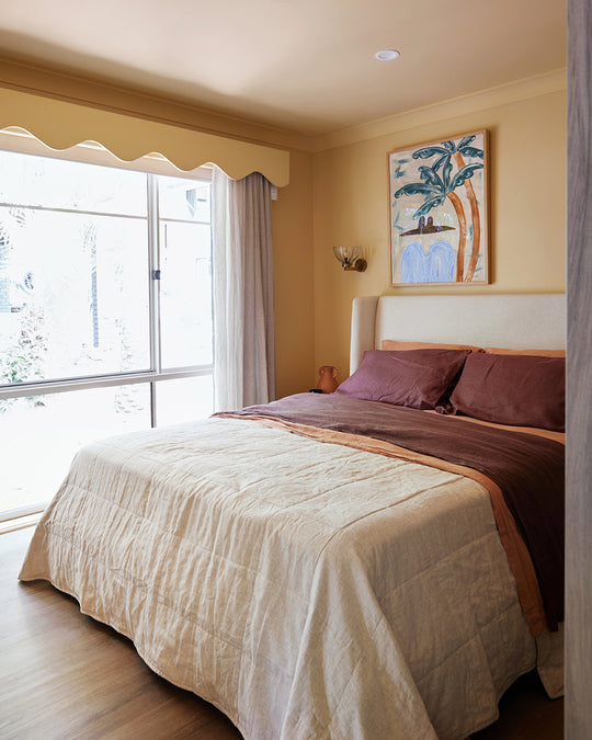 Cacao 100% French Flax Linen Flat Sheet