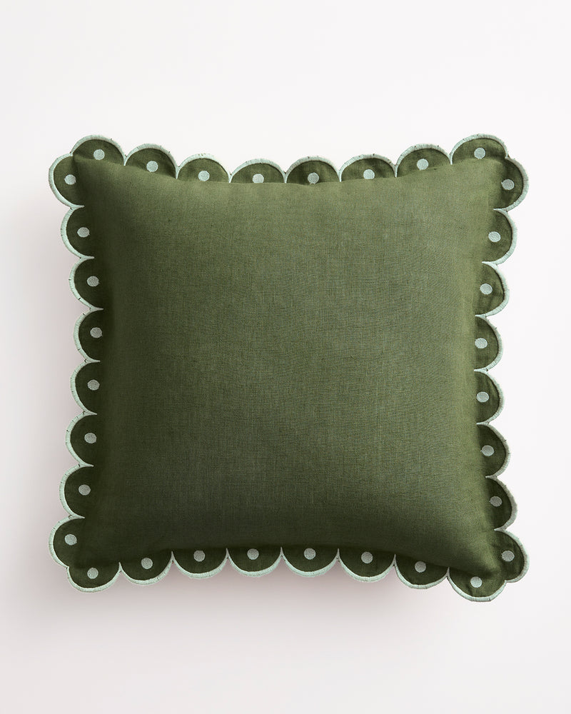 Olive & Sage 100% French Flax Linen Arch Cushion Cover
