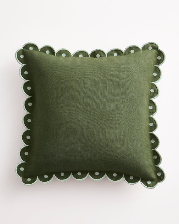 Olive & Sage 100% French Flax Linen Arch Cushion Cover