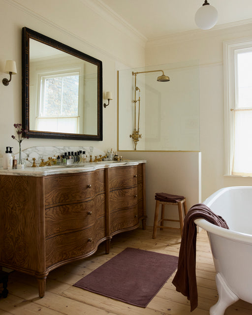 Espresso Cotton Terry Bath Mat