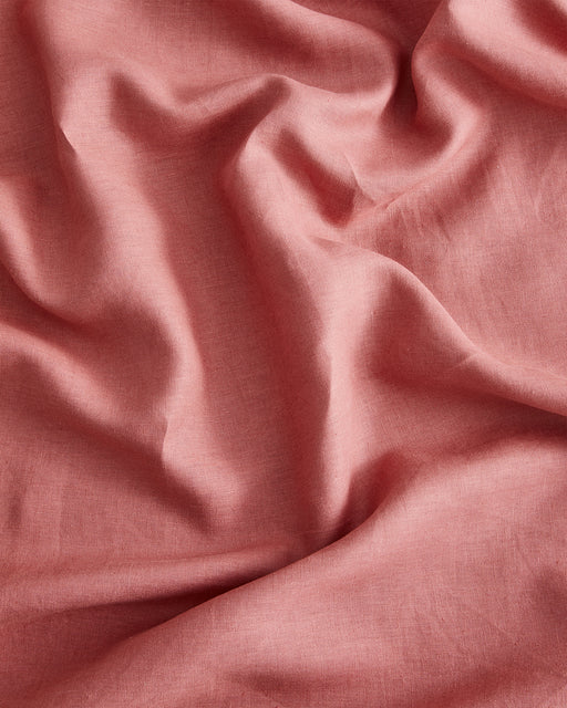 Pink Clay 100% French Flax Linen Duvet Cover Set