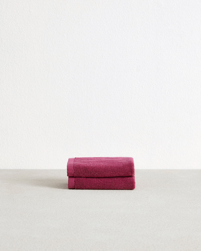 Berry 100% Cotton Terry Face Washers (Set of Two)