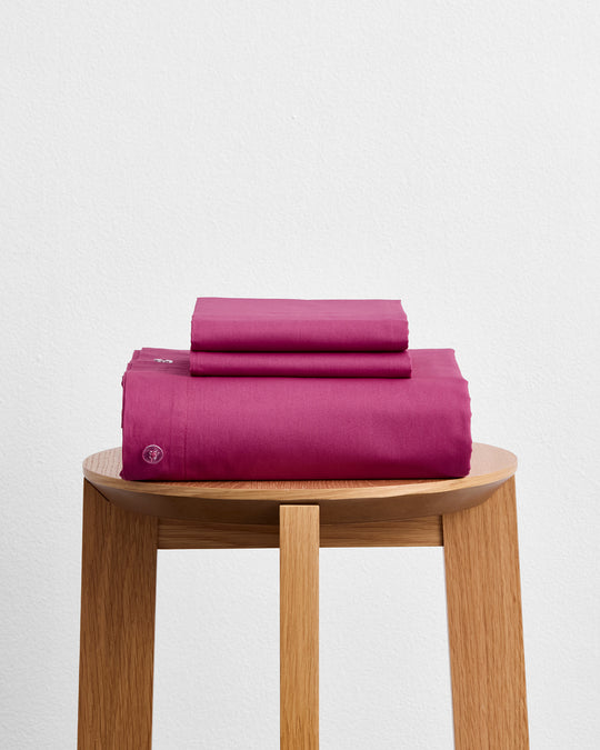 Berry 100% Organic Cotton Duvet Cover Set