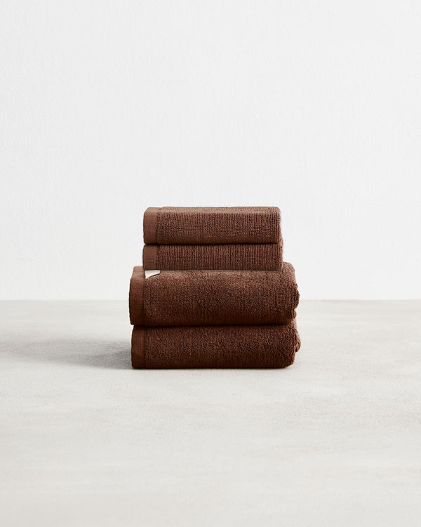 Espresso 100% Cotton Terry Hand Towels & Face Washers Bundle