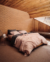 Graphite 100% Organic Cotton Flat Sheet - view