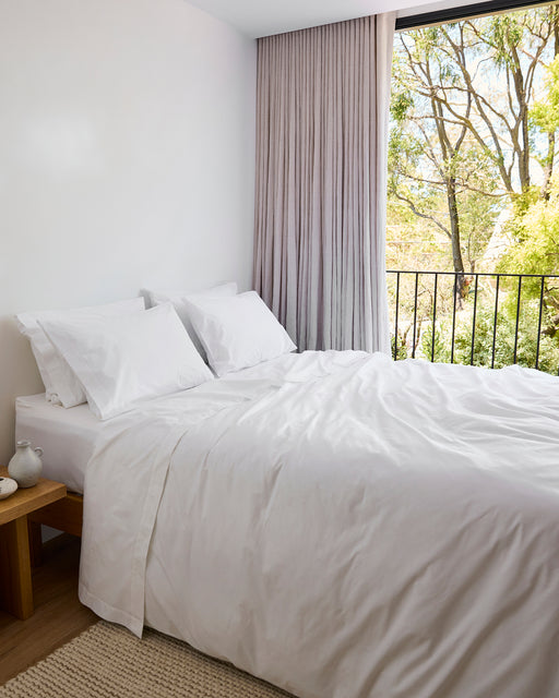 Crisp White 100% Organic Cotton Bedding Bundle