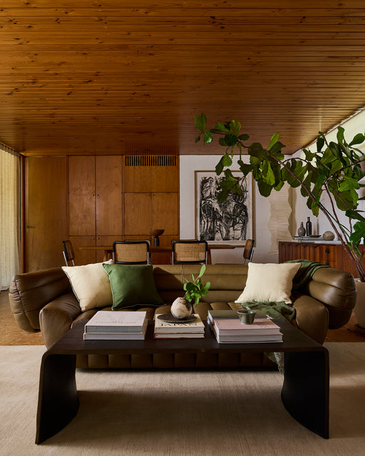 Olive & Sage 100% French Flax Linen Piped Cushion Cover