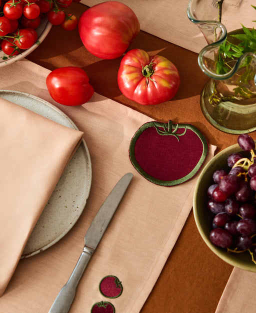 Les Fruits Tomate Coasters (Set of Four)