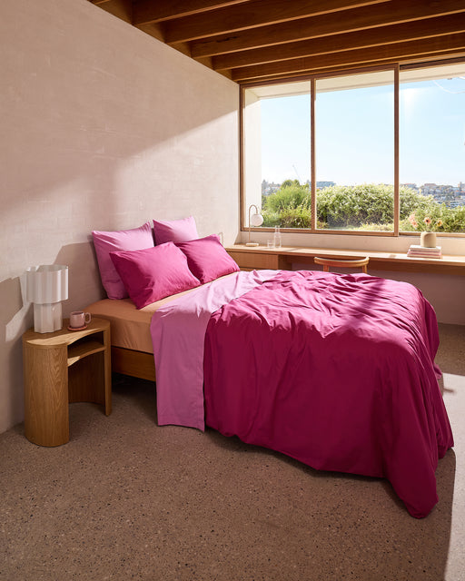 Bubblegum 100% Organic Cotton European Pillowcases (Set of Two)