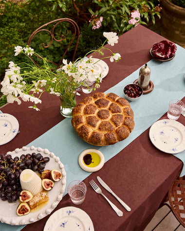 Lagoon 100% French Flax Linen Table Runner