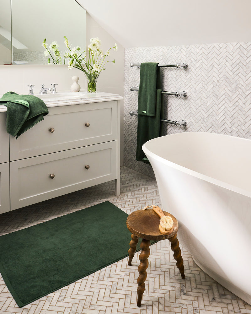 Moss 100% Cotton Terry Bath Towels (Set of Two)