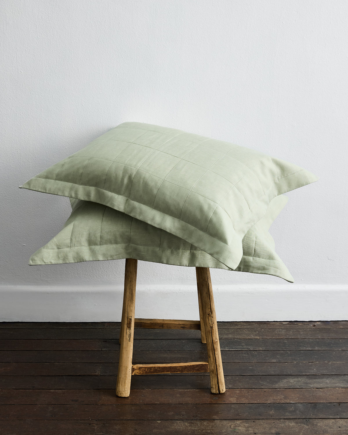 Sage Quilted Pillowcases (Set of Two)
