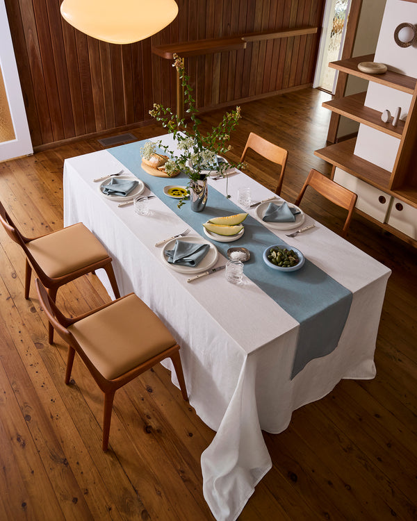 Lagoon 100% French Flax Linen Table Runner