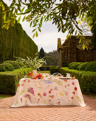 La Tavola 100% French Flax Linen Tablecloth