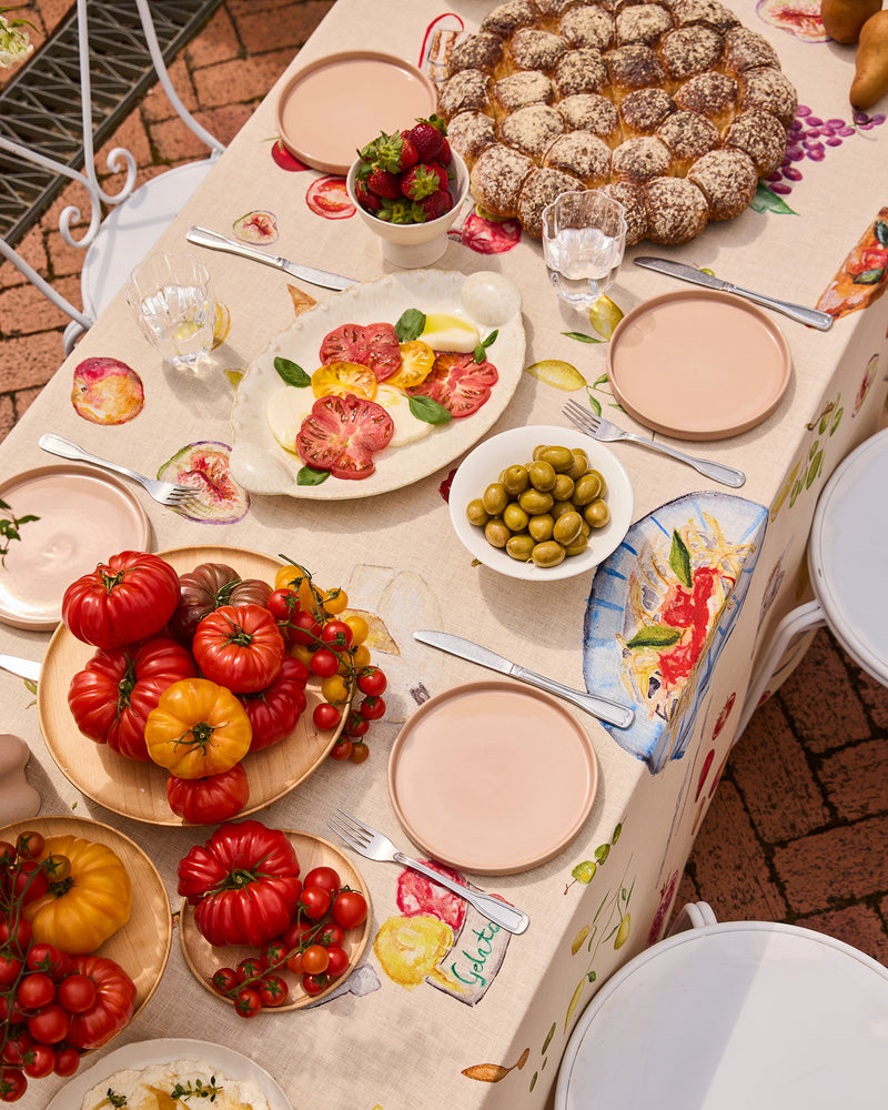 La Tavola 100% French Flax Linen Tablecloth