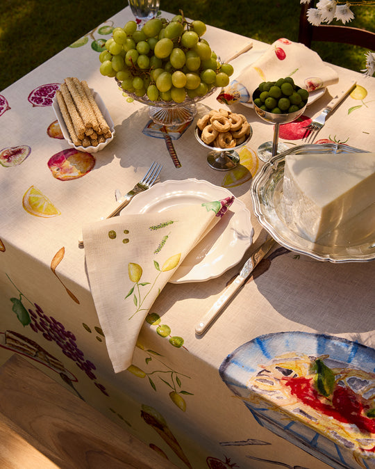 La Tavola 100% French Flax Linen Napkins (Set of Four)