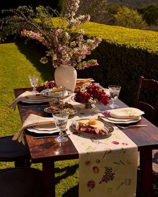 La Tavola 100% French Flax Linen Table Runner
