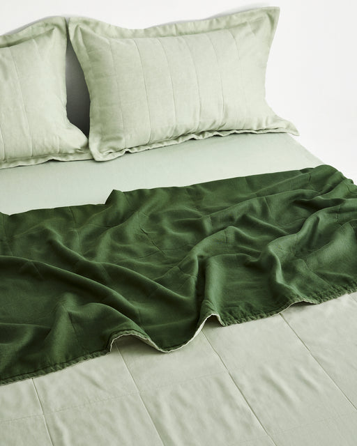Sage Quilted Pillowcases (Set of Two)