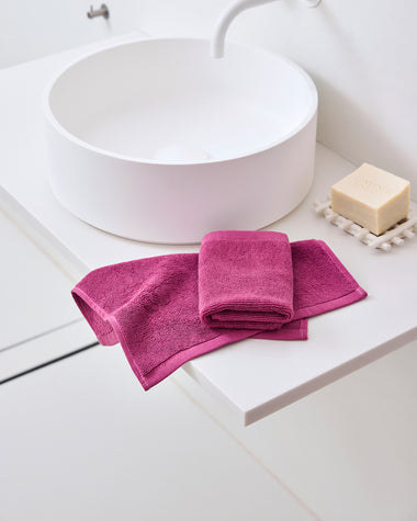 Berry 100% Cotton Terry Bath Towels & Face Washers Bundle