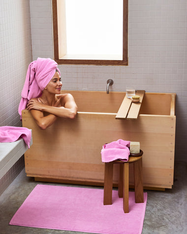 Bubblegum 100% Cotton Terry Bath Sheet Bundle