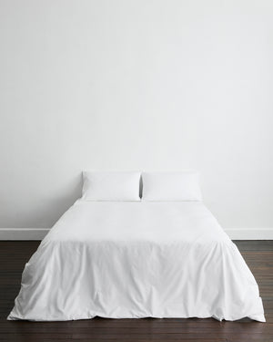 Crisp White Organic Cotton Bedding Set