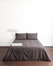 Graphite 100% Organic Cotton Bedding Set - view