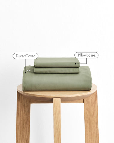 Eucalyptus 100% Organic Cotton Duvet Cover Set