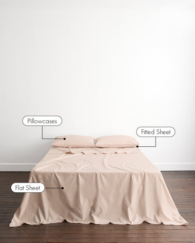 Oyster 100% Organic Cotton Sheet Set