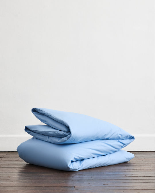 Sky 100% Organic Cotton Duvet Cover