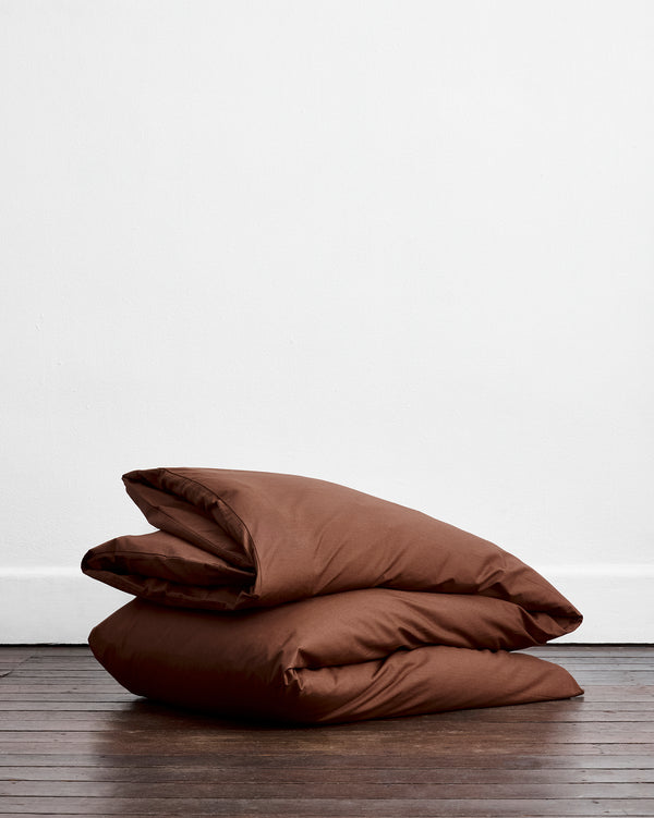 Espresso 100% Organic Cotton Duvet Cover