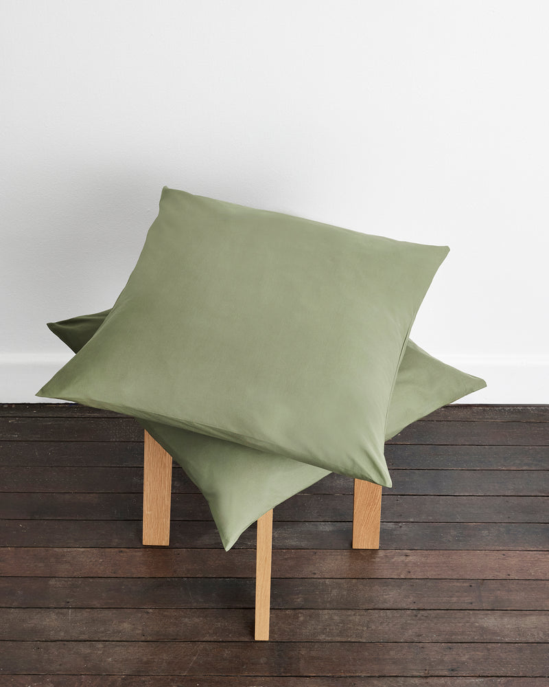 Eucalyptus 100% Organic Cotton European Pillowcases (Set of Two)