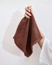 Espresso Terry 100% Cotton Face Washers (Set of Two) - view