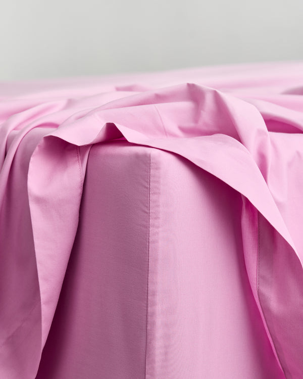 Bubblegum 100% Organic Cotton Fitted Sheet