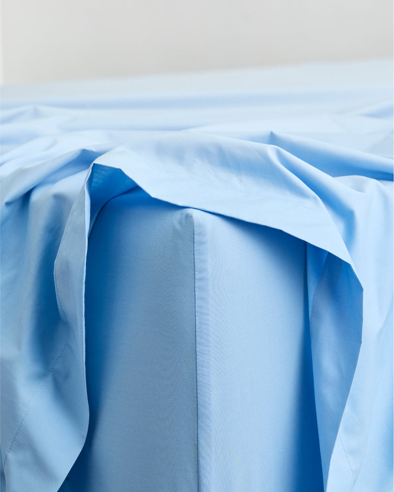 IKEA Dvala Fitted Cotton Bed Sheet – Double (135x190 Cm) – Solid Green – 144 TC