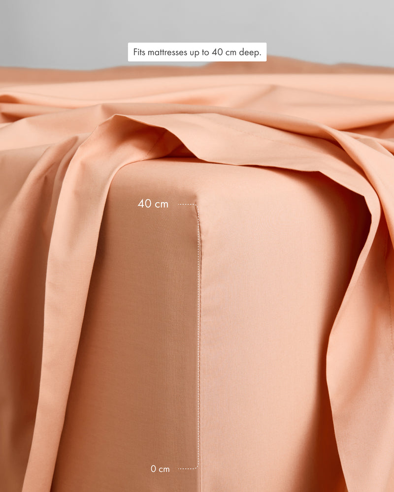 Butterscotch 100% Organic Cotton Fitted Sheet
