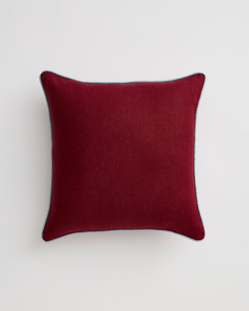 Mulberry & Lagoon 100% French Flax Linen Piped Cushion Cover