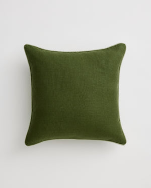 Olive & Sage 100% French Flax Linen Piped Cushion Cover