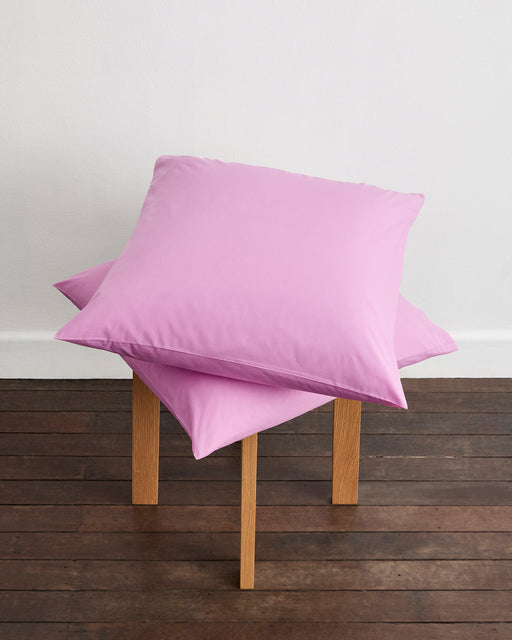 Bubblegum 100% Organic Cotton European Pillowcases (Set of Two)