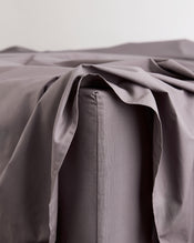Graphite 100% Organic Cotton Fitted Sheet - view