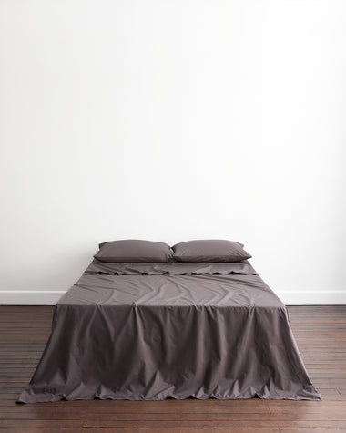 Oyster, Graphite & Bubblegum 100% Organic Cotton Bedding Bundle