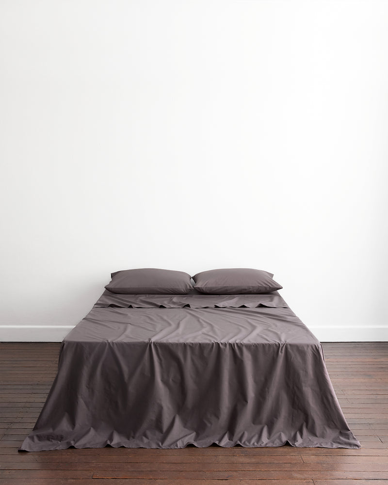 Oyster, Graphite & Bubblegum 100% Organic Cotton Bedding Bundle