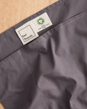 Graphite 100% Organic Cotton Flat Sheet - view