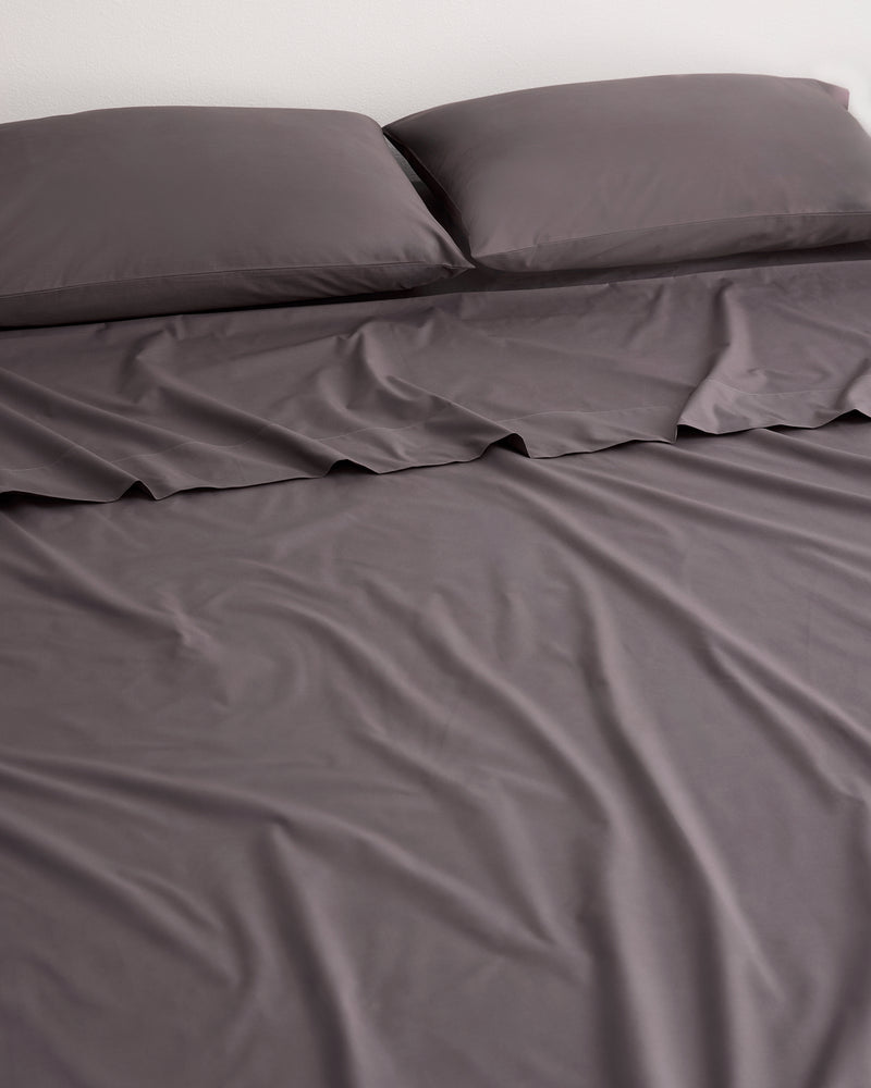 Graphite 100% Organic Cotton Fitted Sheet