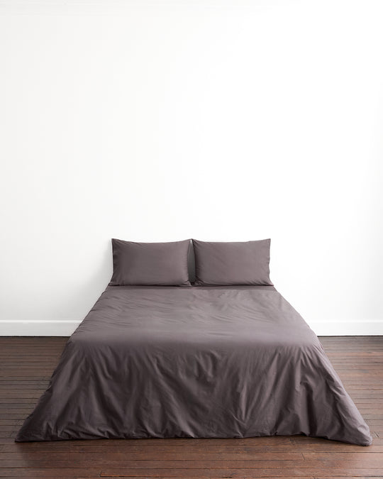 Graphite 100% Organic Cotton Pillowcases (Set of Two)