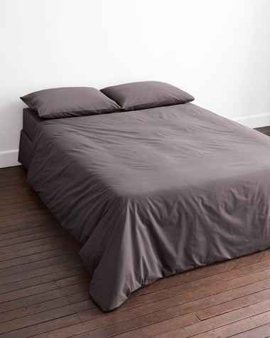 Graphite 100% Organic Cotton Duvet Cover