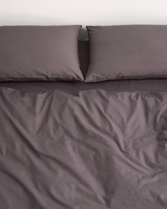Graphite 100% Organic Cotton Pillowcases (Set of Two)